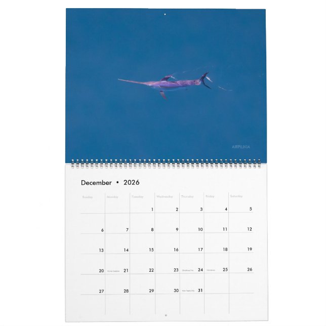 Swordfish Only Calendar 2026 Kalender (Dec 2026)