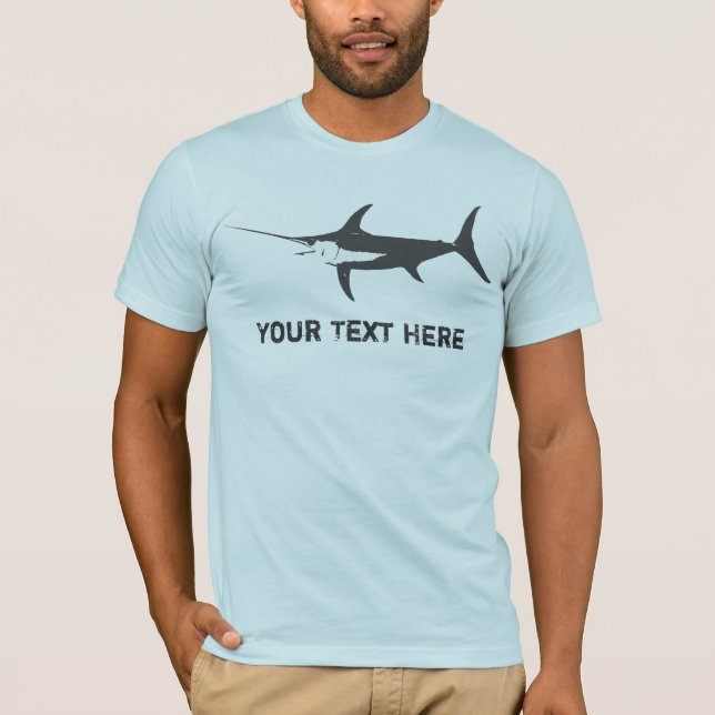 Swordfishfiskekonst T-shirt (Framsida)
