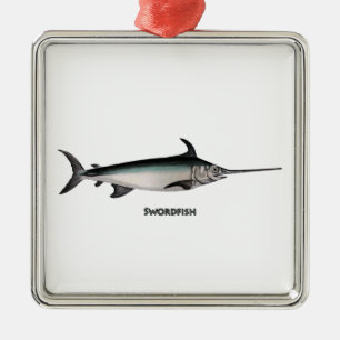 Swordfishlogotyp Julgransprydnad Metall