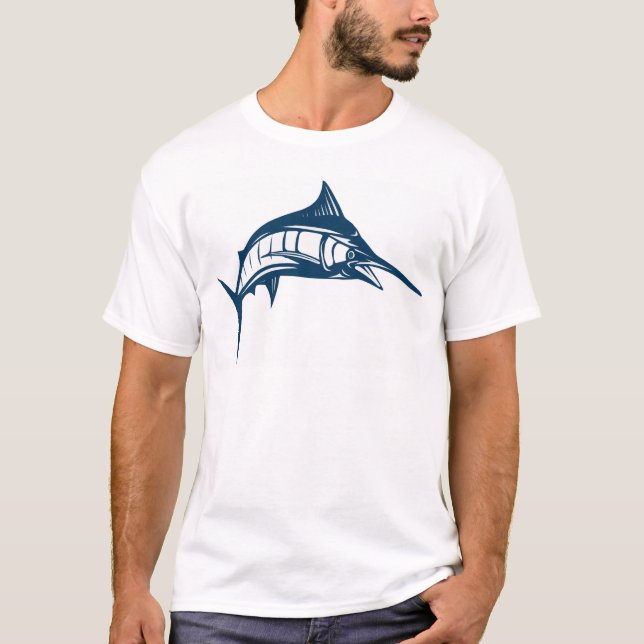 Swordfishmotivkläder Tee (Framsida)