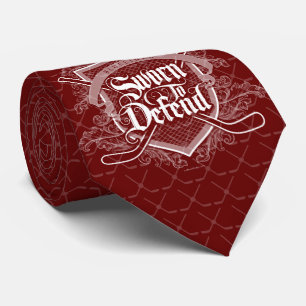 Sworn to Defend (Hockey Defenseman) Tie Slips