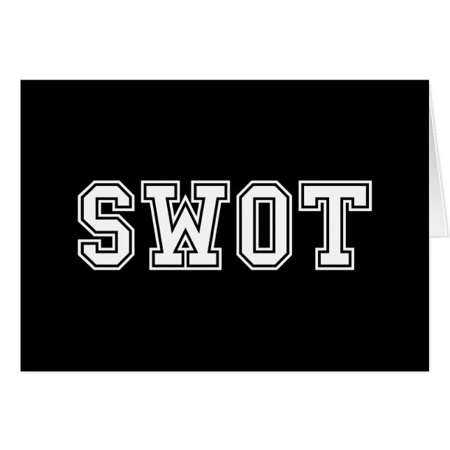 SWOT-KORT HÄLSNINGSKORT (Framsidan Horizontal)
