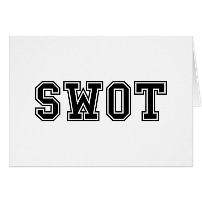 SWOT-KORT HÄLSNINGSKORT (Framsidan Horizontal)