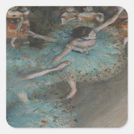 Swutningsdancer by Degas Fyrkantigt Klistermärke