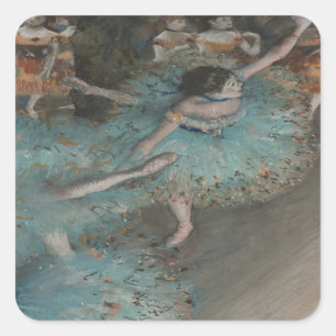 Swutningsdancer by Degas Fyrkantigt Klistermärke