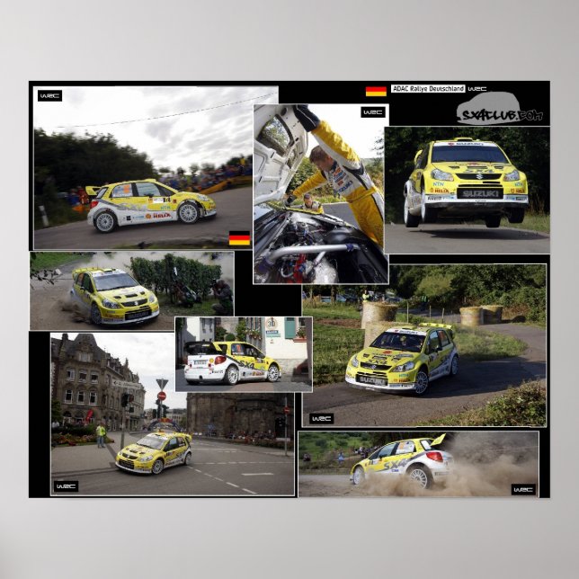 SX4 Rally Tyskland 2008 Poster (Framsidan)