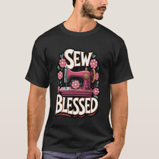 Sy Bla Blessed Vintage Sy Maskin Design T Shirt