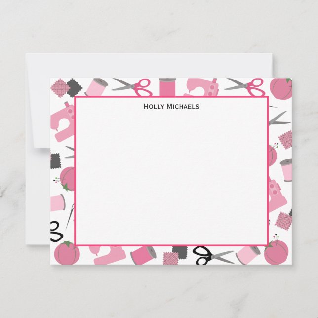 Sy den Themed lägenheten Notecards Inbjudningar (Framsida)