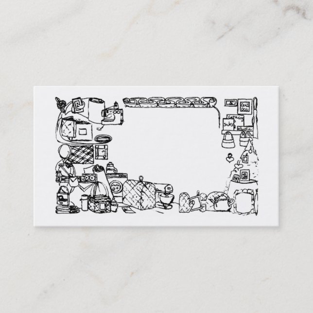 sy den themed visitkorten FabricatedFrames.com Visitkort (Framsida)