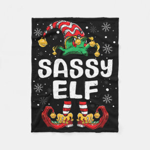 Sy Elf-familjen matchar julklapp Fleecefilt