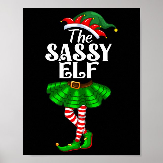 Sy Elf Julafton är en fantastisk julmatchningsfami Poster (Framsidan)