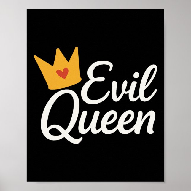 Sy Evil Queen Krona Funny Costume Poster (Framsidan)