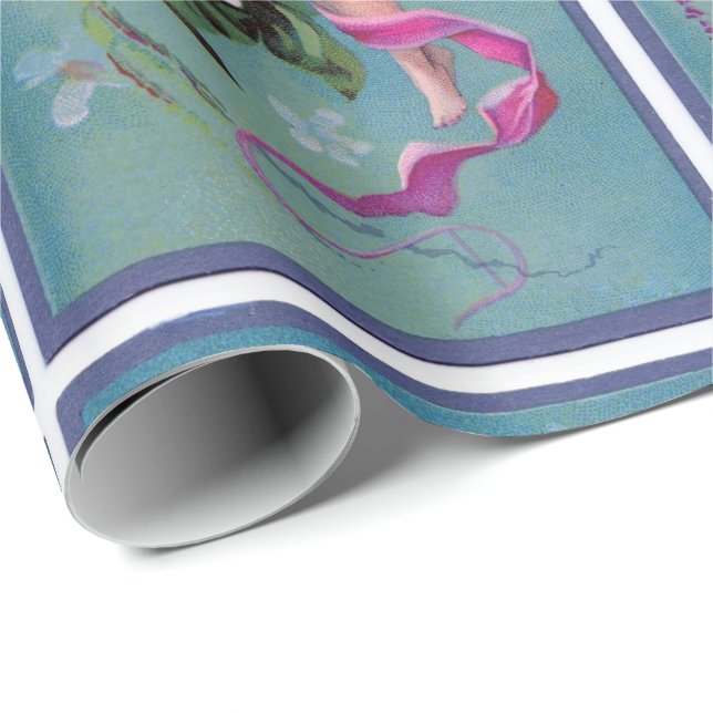 Sy felika blommor presentpapper (Rullad Hörn)