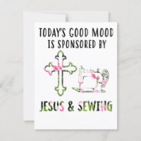 Sy-gåva | Dagens goda humör är Jesus & sömnad