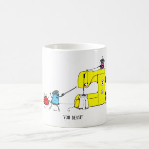 Sy humortecknadmuggen kaffemugg
