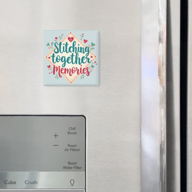 Sy ihop minnen Broderi konst Magnet (In Situ (Fridge))