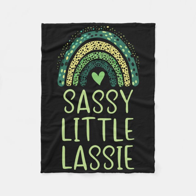 Sy Little Lie Kids St. Patrick's Day Barn Barn Fleecefilt (Framsidan)