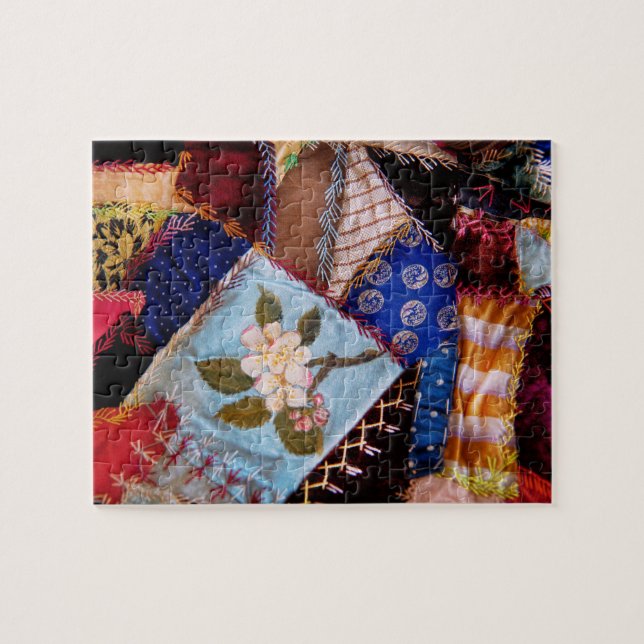 Sy - Patchwork - mormor täcke Pussel (Horisontell)