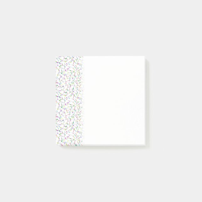 Sy Pins Vit Dressmaker Seamstress Skräddare Post-it Block (Framsida)