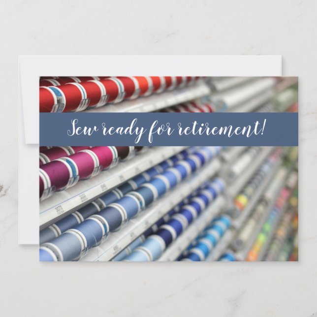 Sy redot för pensioninbjudan inbjudningar (Framsida)