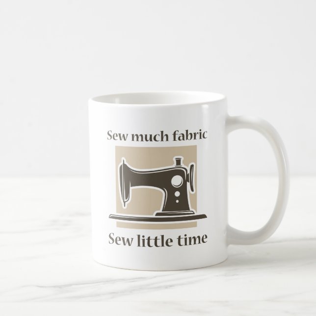 Sy Så Mycket Tyg Kaffemugg (Höger)
