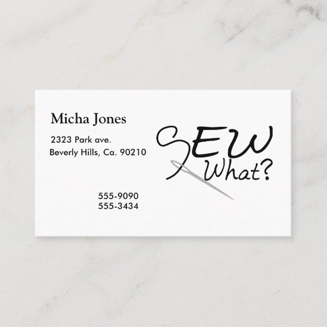 Sy vad visitkort (Framsida)