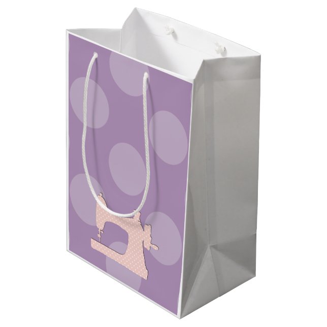 Syande Maskin, Nål, Stitches, Polka dots (Baksidan Vinklad)