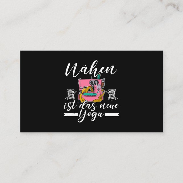 Syande Maskin: Sängsädesfartyg Kitting 2_1 Visitkort (Framsida)