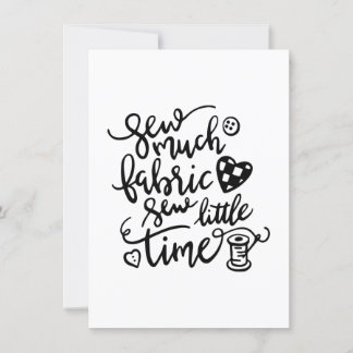 Syande | Sew Much Fabric Sew Little Time Inbjudningar