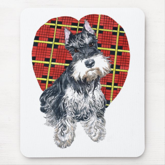 Sybil schnauzeren Mousepad Musmatta (Framsidan)