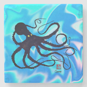 Sybilles Octopus - Marble Underlägg