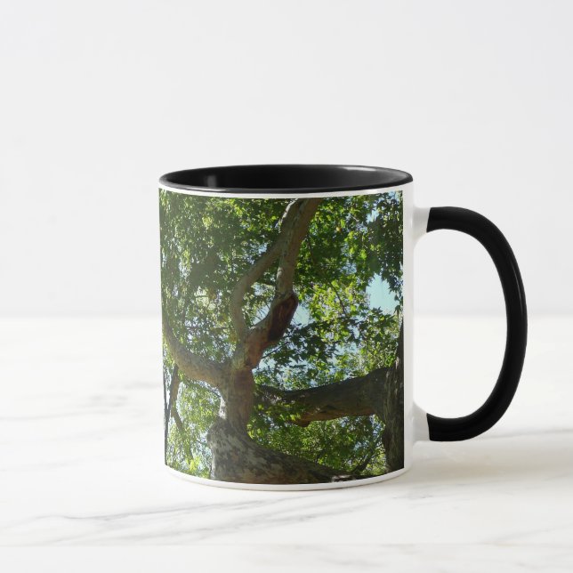 Sycamore Träd Grönt Natature Mugg (Höger)