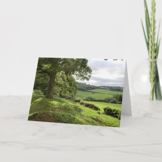 Sycharth i Powys, Wales, under höstdagjämning Kort (Framsida)