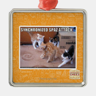 Sychronized Spaz attack Julgransprydnad Metall