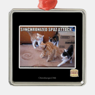 Sychronized Spaz attack Julgransprydnad Metall