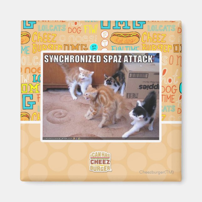 Sychronized Spaz Attack Magnet (Framsidan)