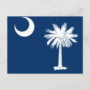 Syd Carolina Statlig flagga Design Accent Vykort