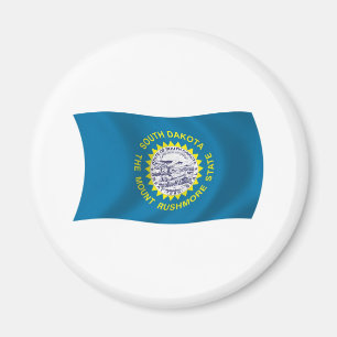 Syd-Dakota Flagga Magnet
