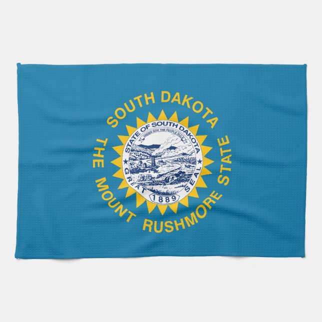 Syd-Dakota statsflagga Kökshandduk (Horisontell)