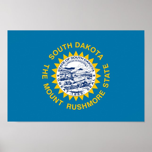 Syd-Dakota statsflagga Poster (Framsidan)