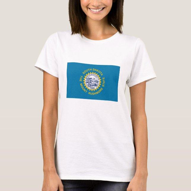 Syd-Dakota statsflagga T Shirt (Framsida)