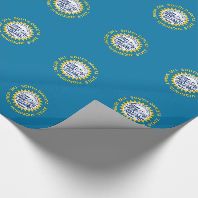 Syd-Dakotas statsflagga Presentpapper (Hörn)