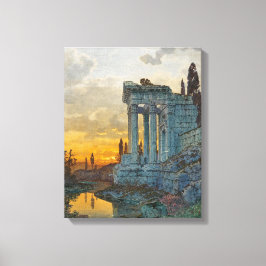 Syd-Italien med gamla romerska ruiner Canvastryck