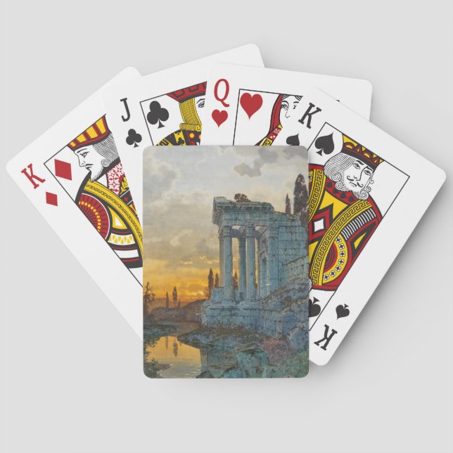 Syd-Italien med gamla romerska ruiner Casinokort (Baksidan)