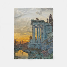 Syd-Italien med gamla romerska ruiner Fleecefilt