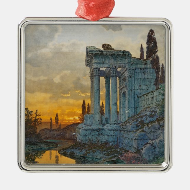 Syd-Italien med gamla romerska ruiner Julgransprydnad Metall (Framsidan)