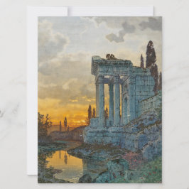 Syd-Italien med gamla romerska ruiner Kort