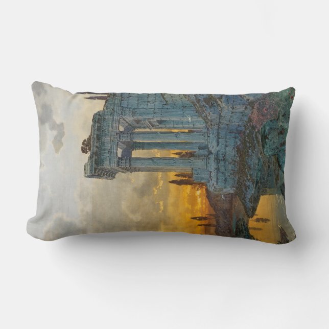 Syd-Italien med gamla romerska ruiner Lumbarkudde (Framsida)