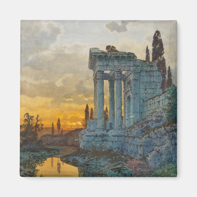 Syd-Italien med gamla romerska ruiner Magnet (Framsidan)