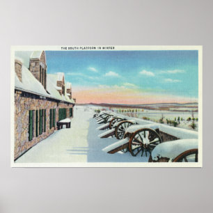 Syd-plattformen i vinter poster